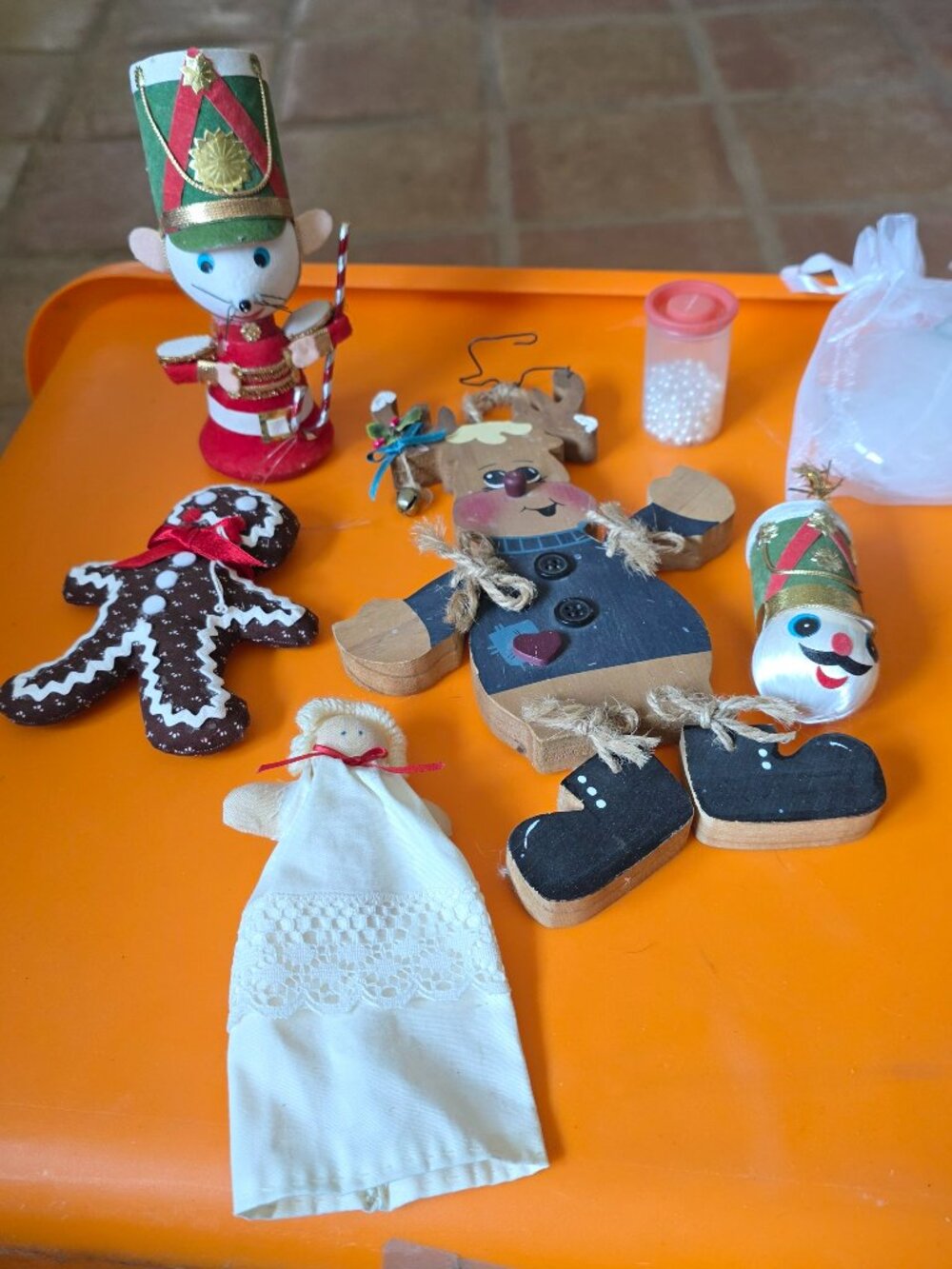 Assorted Christmas ornaments decorations seasonal decor